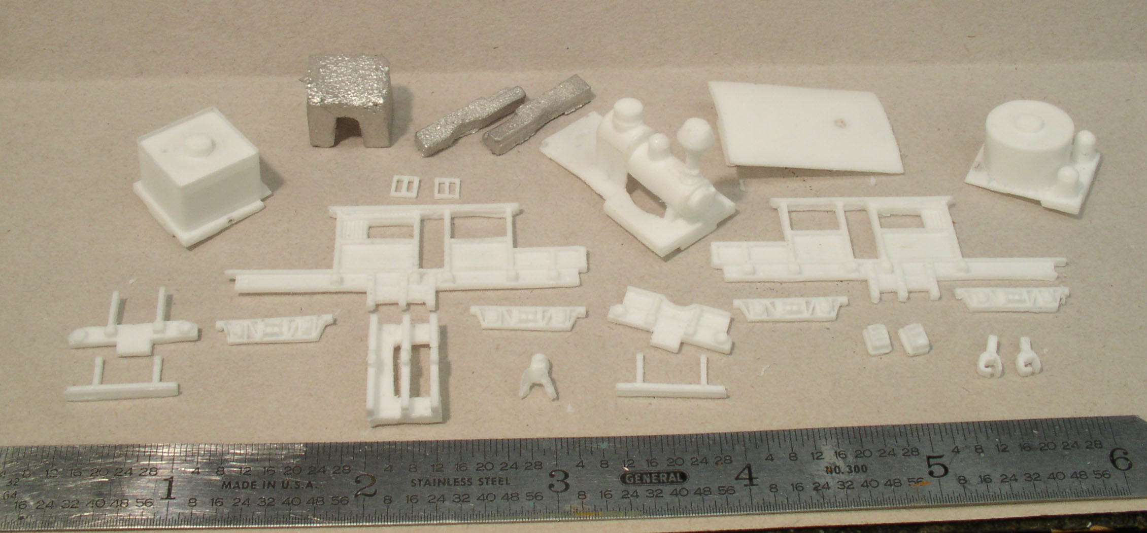 N scale Climax A 18-ton conversion kit parts