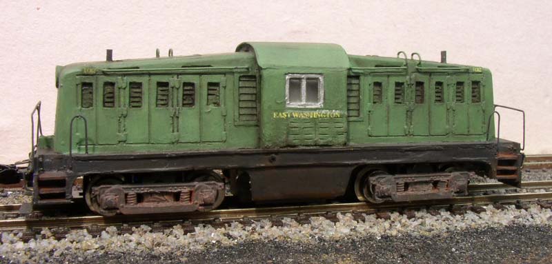 N scale custom painting Whitcomb